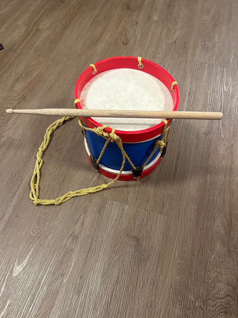 Speelgoedtrommel met drumstok, Ophalen, Gebruikt, Overige merken