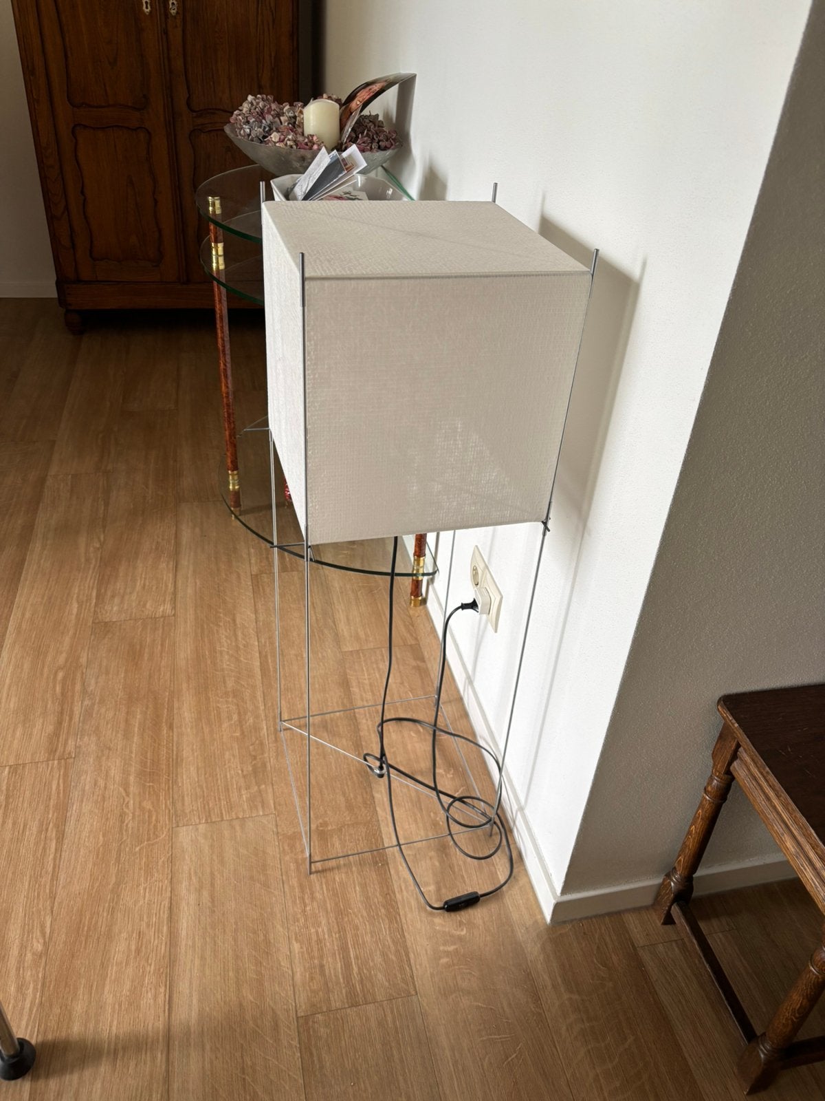 Design Kubus lampen staand 2x prijs per stuk, Ophalen, 100 tot 150 cm, Zo goed als nieuw, Stof