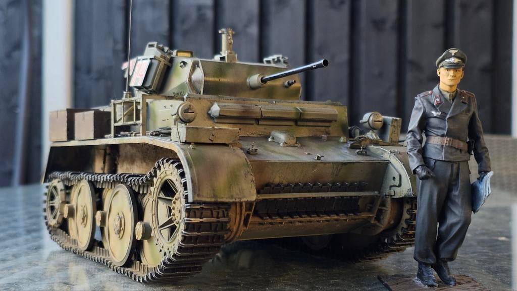 1/16 Panzer II(2) Luchs met commandant, Overige merken, Tank, Groter dan 1:32, Nieuw