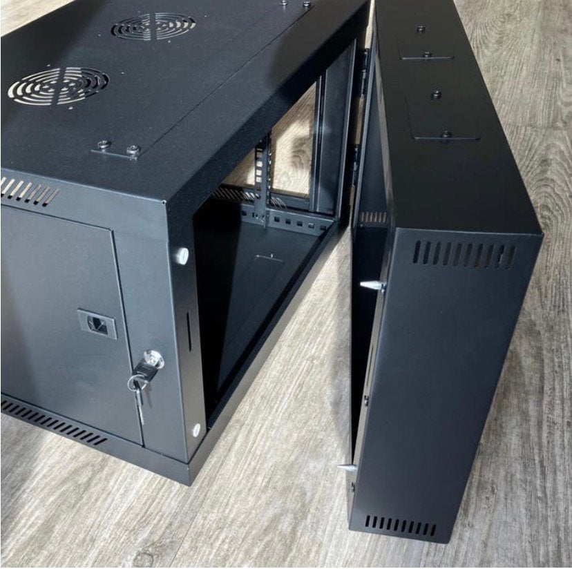19 Inch Serverkast 6HE 450MM diep patchkast, Ophalen of Verzenden, Nieuw, Glas, Plaatstaal