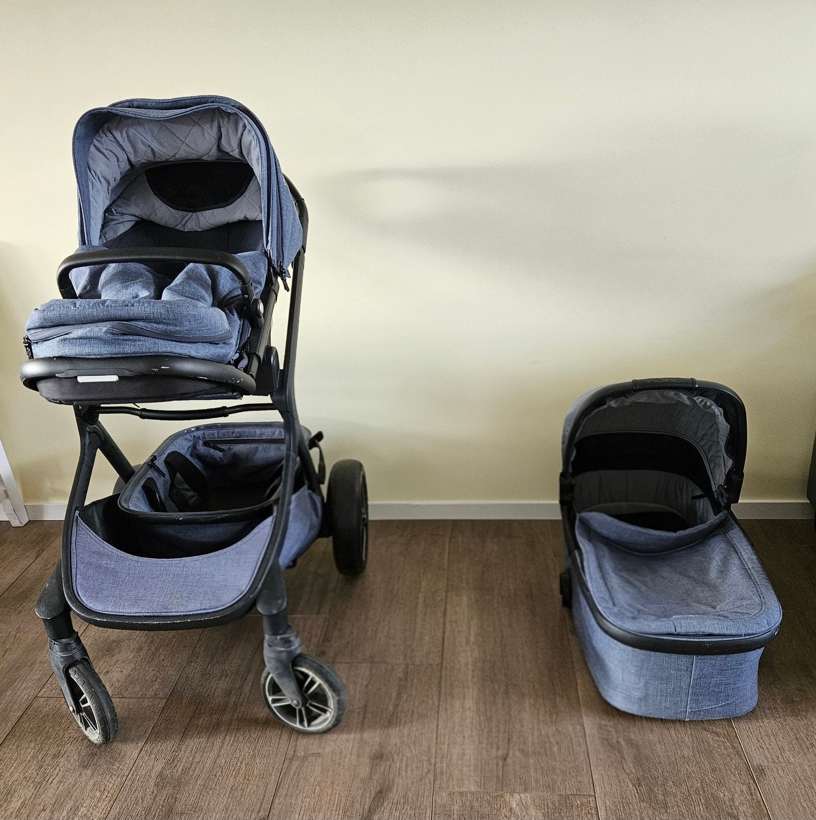 Complete Nuna Demi Grow kinderwagen, Ophalen, Zo goed als nieuw, Overige merken, Verstelbare duwstang
