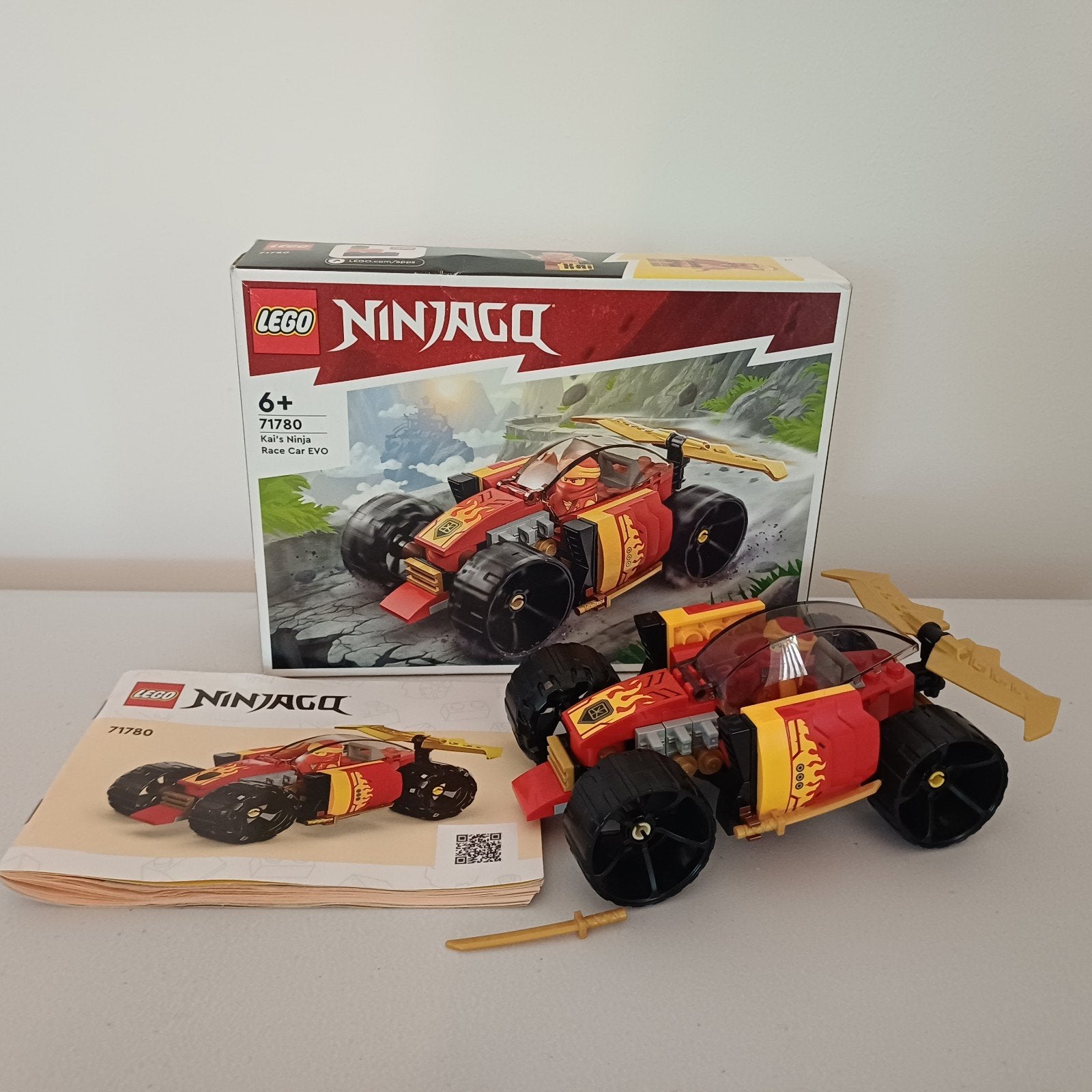 LEGO Ninjago 71780 Kai's Ninja Racewagen EVO compleet, Ophalen of Verzenden, Zo goed als nieuw