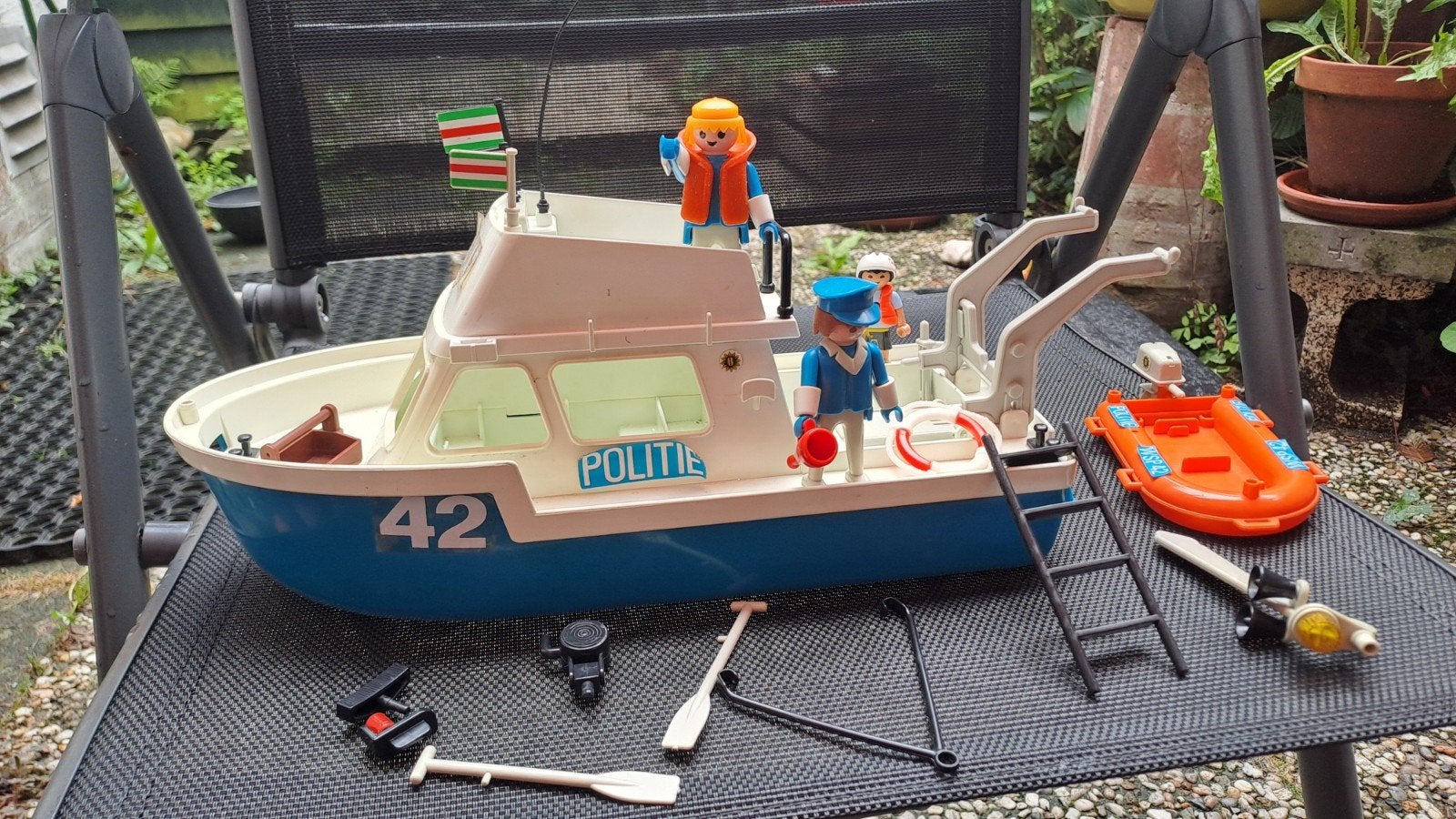 playmobil vintage politie boot, Kinderen en Baby's, Speelgoed | Playmobil, Ophalen of Verzenden, Gebruikt