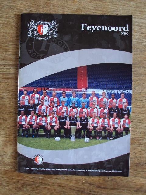 Programmaboekje 1 Feyenoord - NEC 18 augustus 2002, Ophalen of Verzenden, Gelezen, Watersport en Hengelsport