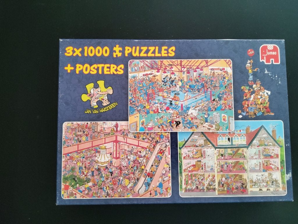 RUILEN/KOOP JvH Hotel/Boxingmatch/Shop till jou drop, Ophalen, 500 t/m 1500 stukjes, Gebruikt, Legpuzzel