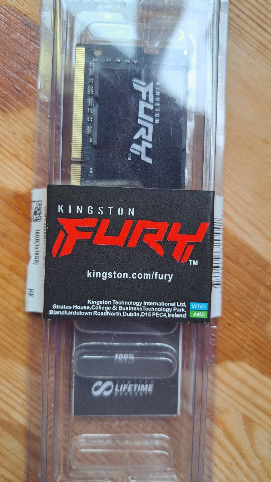 Kingston Fury DDR4 16GB RAM NIEUW, Computers en Software, DDR4, Nieuw, Ophalen of Verzenden, Desktop