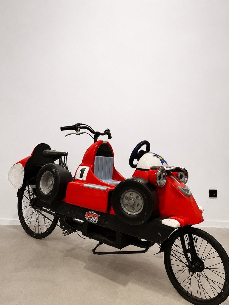 Bijzondere bakfiets met raceauto-bak, Ophalen, Gebruikt, Goederen