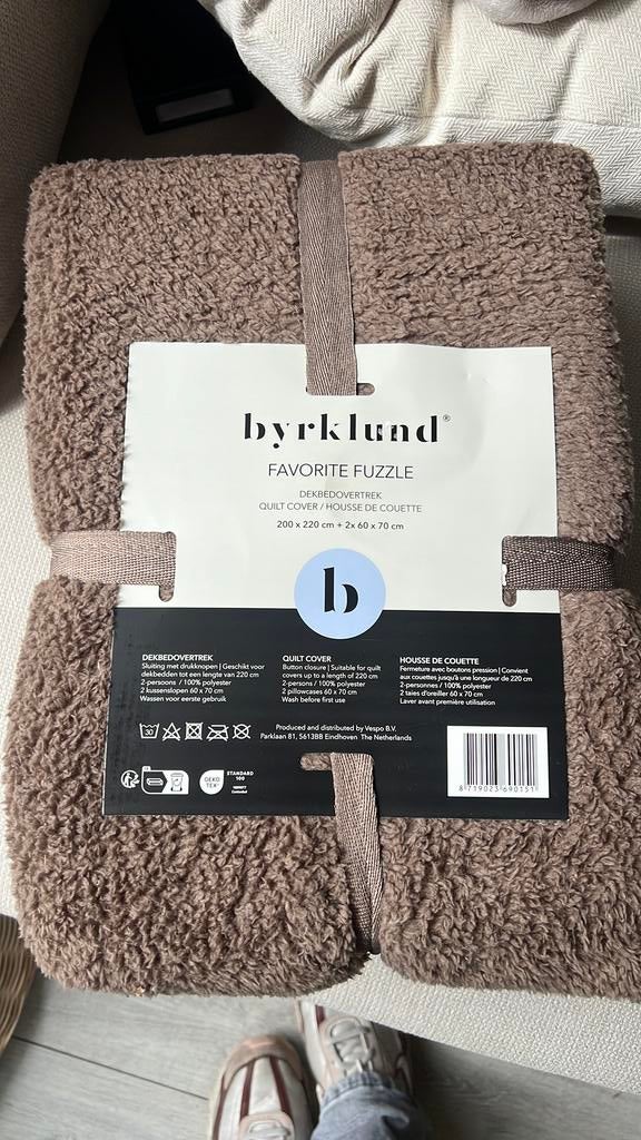 Teddy dekbedovertrek tweepersoons nieuw, Huis en Inrichting, Woonaccessoires | Plaids en Woondekens, Ophalen of Verzenden, Nieuw