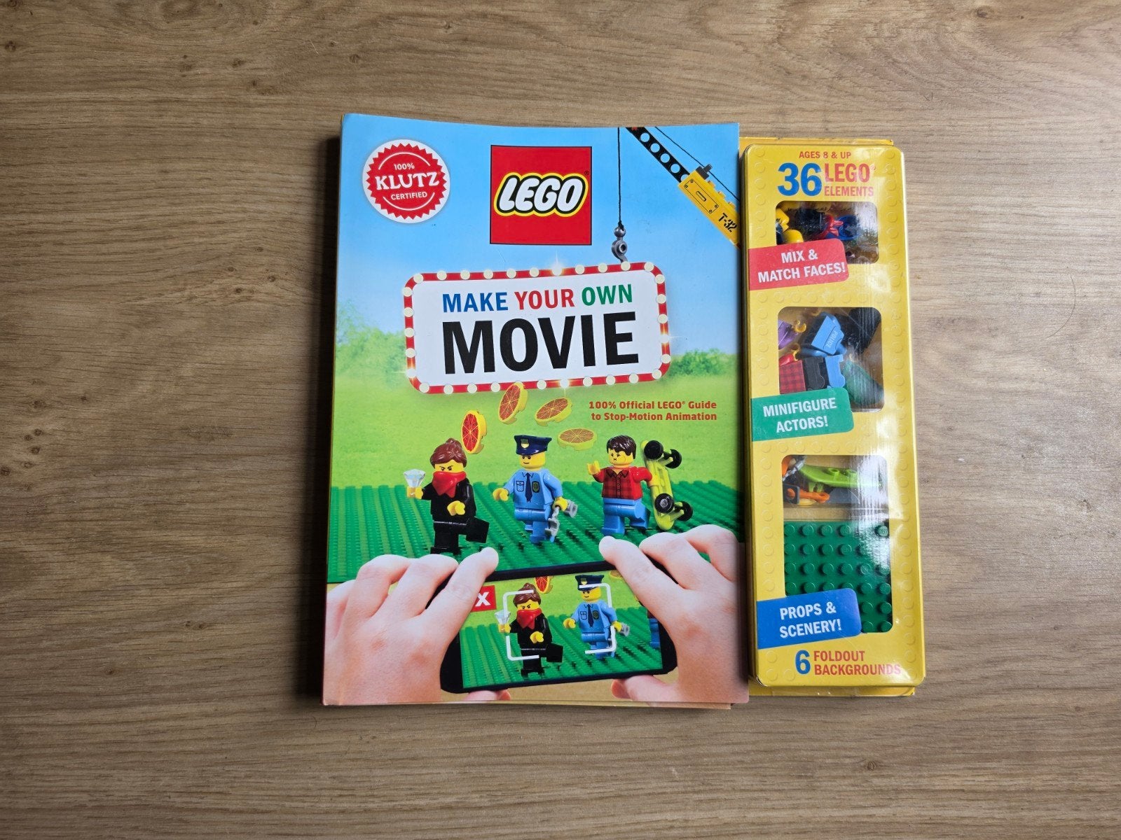 Klutz LEGO Make Your Own Movie set Engels, Kinderen en Baby's, Speelgoed | Duplo en Lego, Ophalen of Verzenden, Zo goed als nieuw