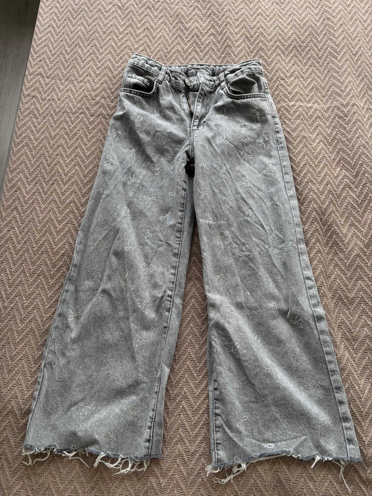 Gratis meisje spijkerbroek, Ophalen, Zo goed als nieuw, Blauw, W27 (confectie 34) of kleiner