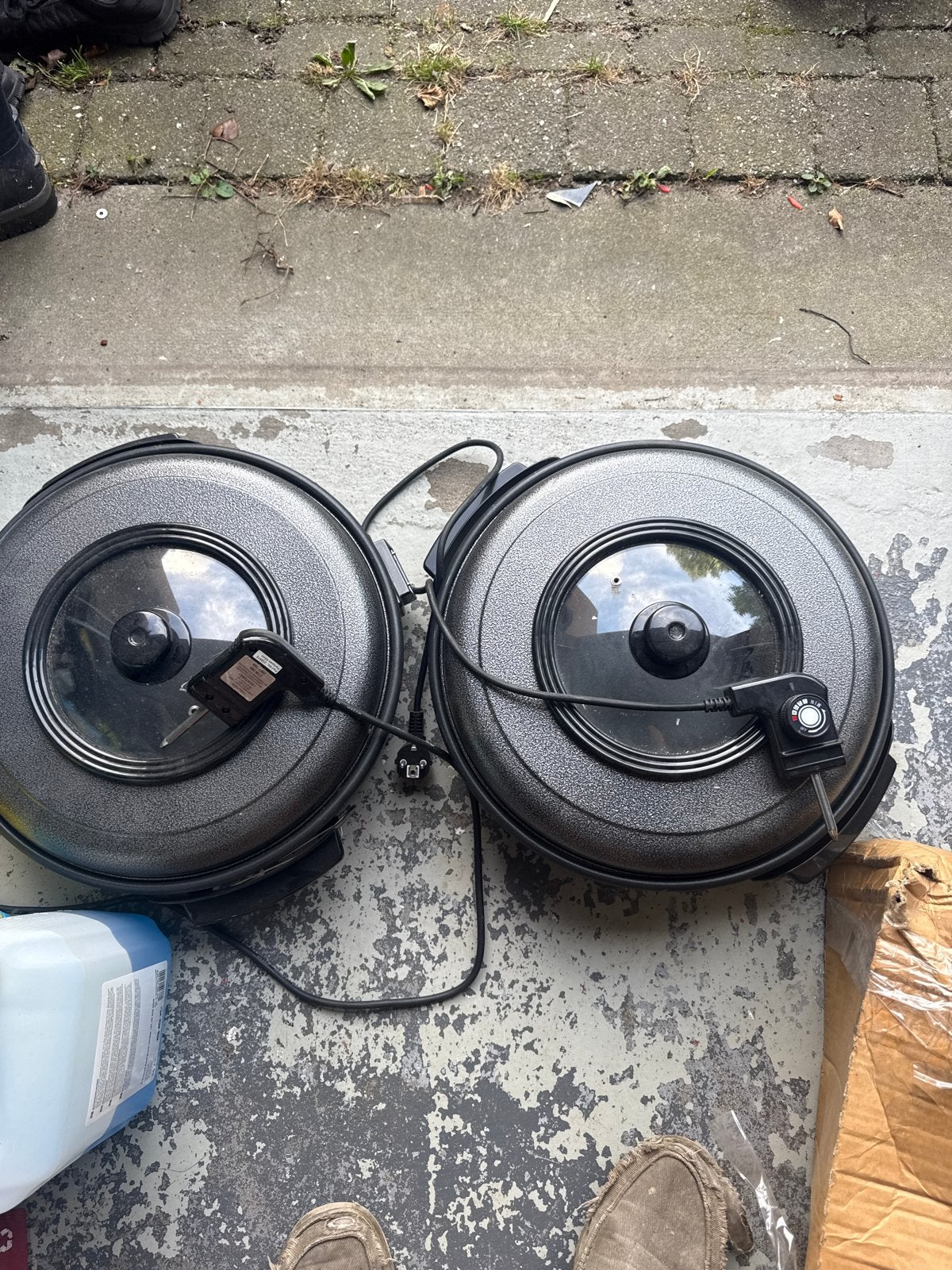 Hendi Partypan 40cm - Elektrische Pan (2 stuks), Ophalen of Verzenden, Gebruikt