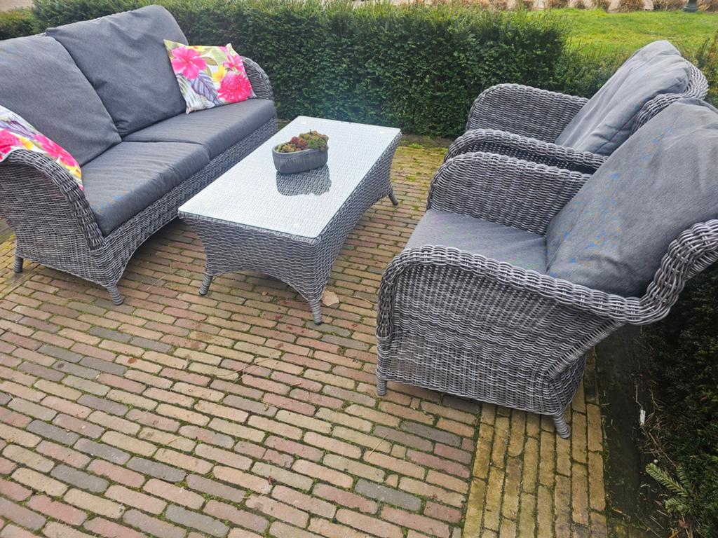 Hele mooie loungeset 4 Seasons Outdoor 4SO, Tuin en Terras, Tuinsets en Loungesets, Ophalen, Zo goed als nieuw, Wicker, Bank