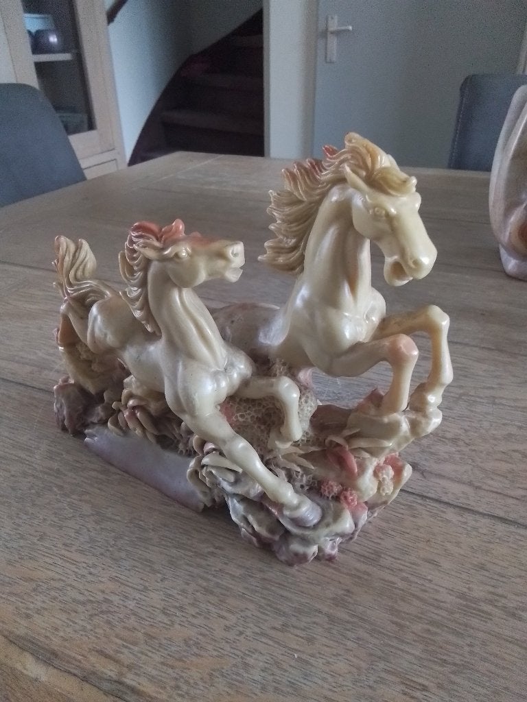 Beeld paarden, Ophalen of Verzenden, Gebruikt, Dier