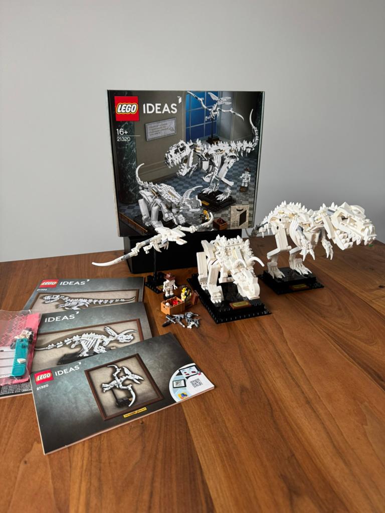 Complete LEGO Ideas 21320 Dinosaur Fossil set | nieuwstaat, Inclusief extra onderdelen, Lego, Nieuw, Ophalen of Verzenden