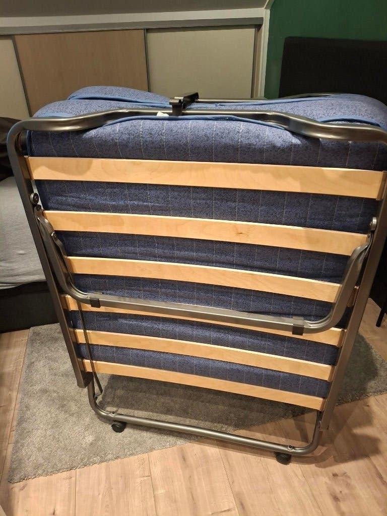 Opklapbed, Ophalen, Eenpersoons, Blauw, 190 cm of minder