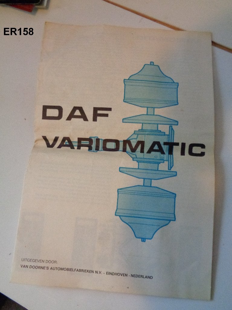 het bladje daf variomatic, Ophalen of Verzenden, Zo goed als nieuw, Overige merken