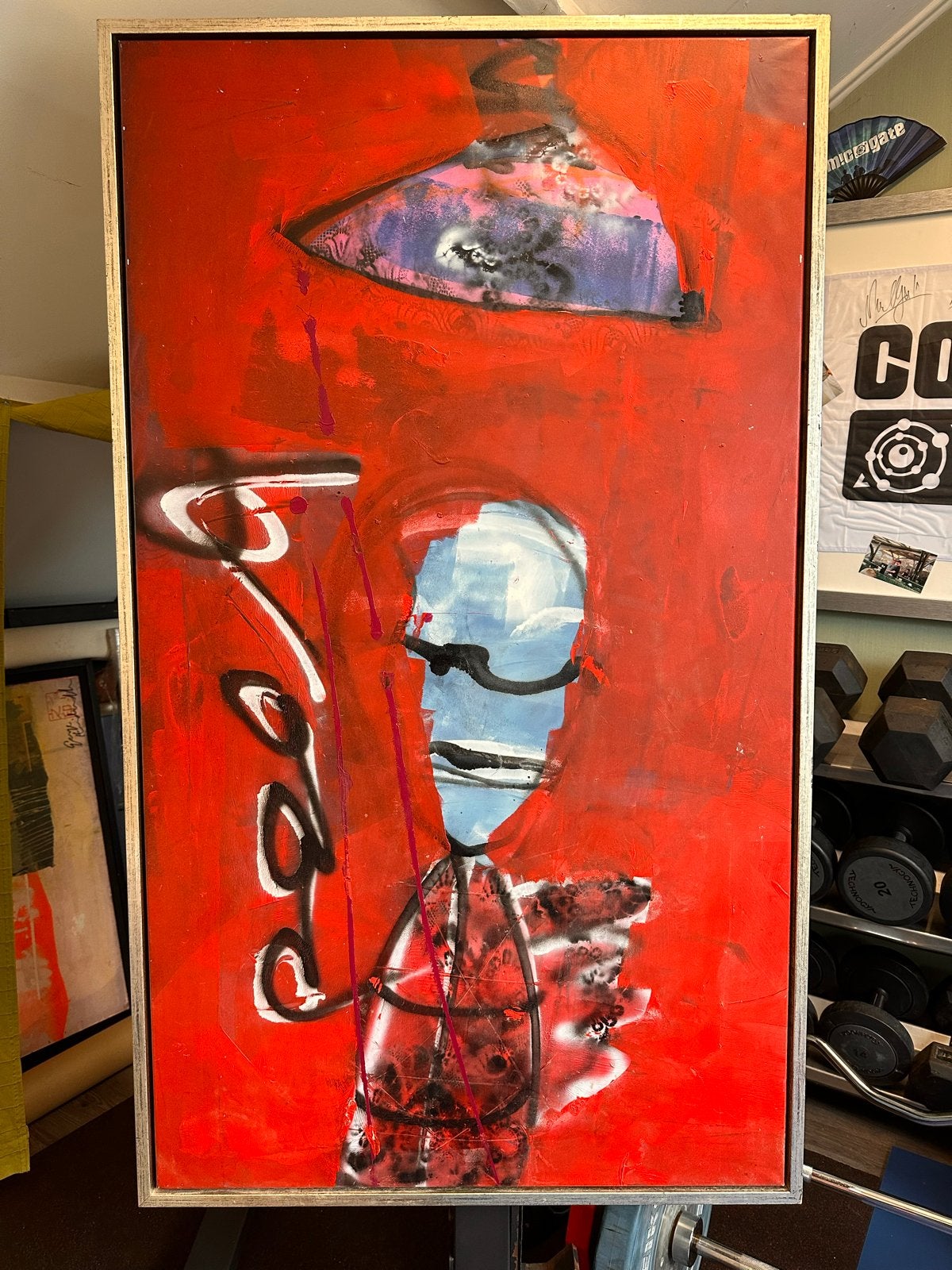Herman Brood - Helder Licht (83x145 cm) uit 'Selectie Period, Ophalen, Figuren, Handgeschilderd, Gemengde techniek