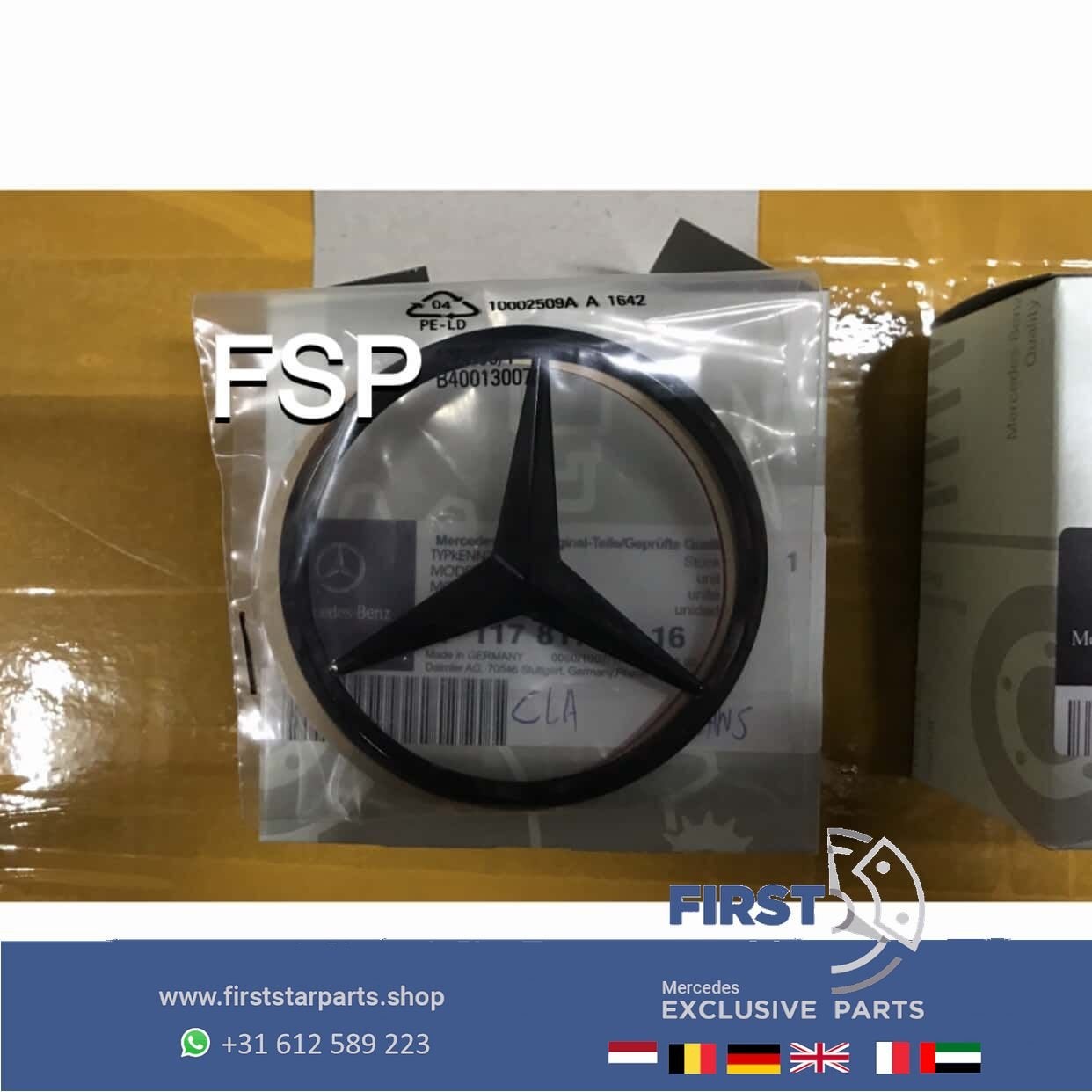 STER EMBLEEM W176 W177 W205 W212 W213 W253 W156 W166 292 AMG, Gebruikt, -, Ophalen of Verzenden, -