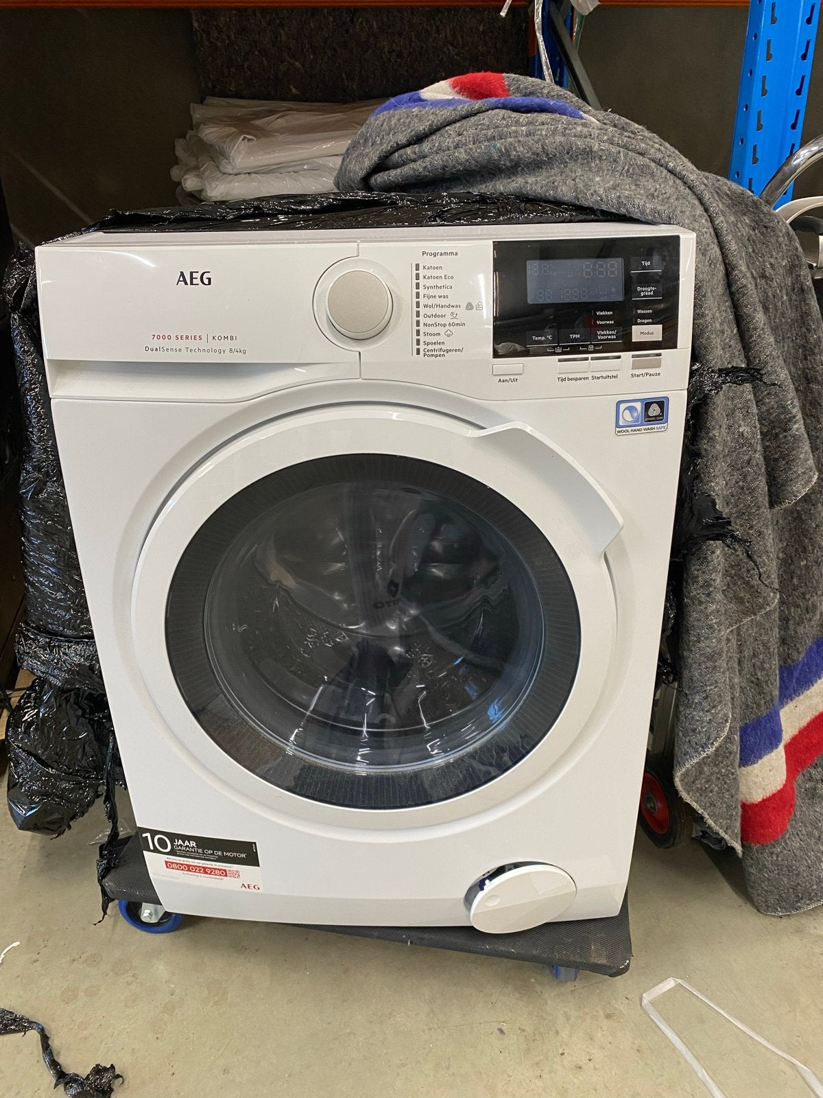 AEG 7000 SERIES KOMBI Wasmachine/Droger 8/4kg, Witgoed en Apparatuur, 1200 tot 1600 toeren, 8 tot 10 kg, Ophalen of Verzenden