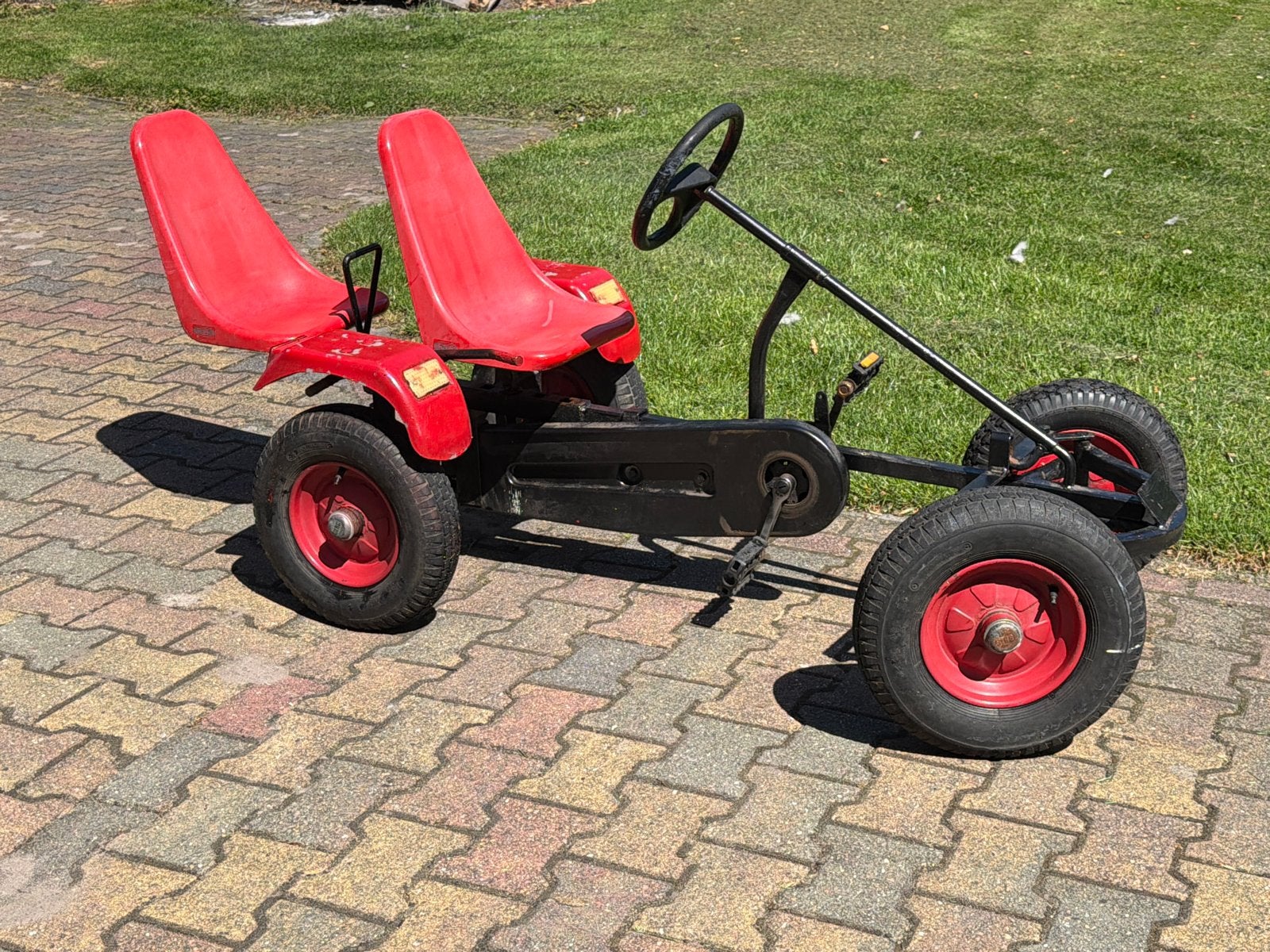 Skelter met extra zitje (berg)!, Ophalen of Verzenden, Gebruikt, Berg, Duozit