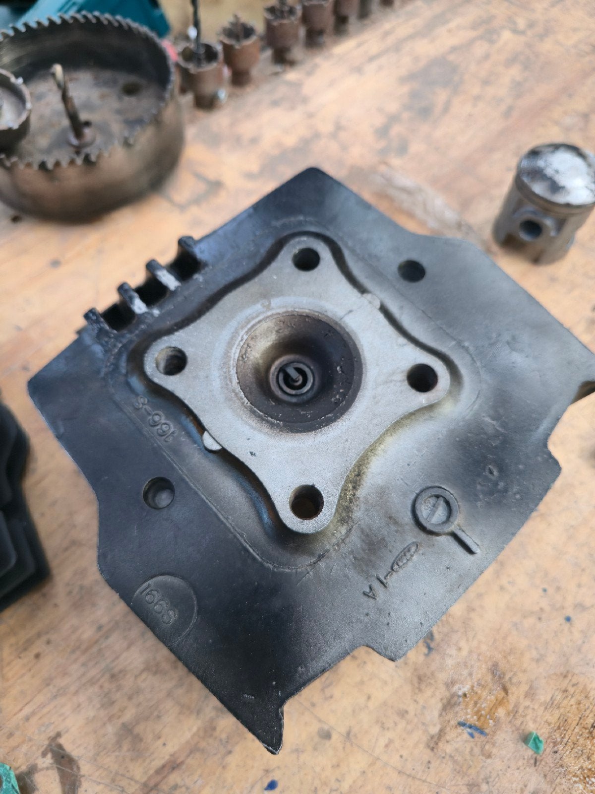 Honda MT5 Cilinderkop 166S, Fietsen en Brommers, Ophalen, Gebruikt, Cilinder