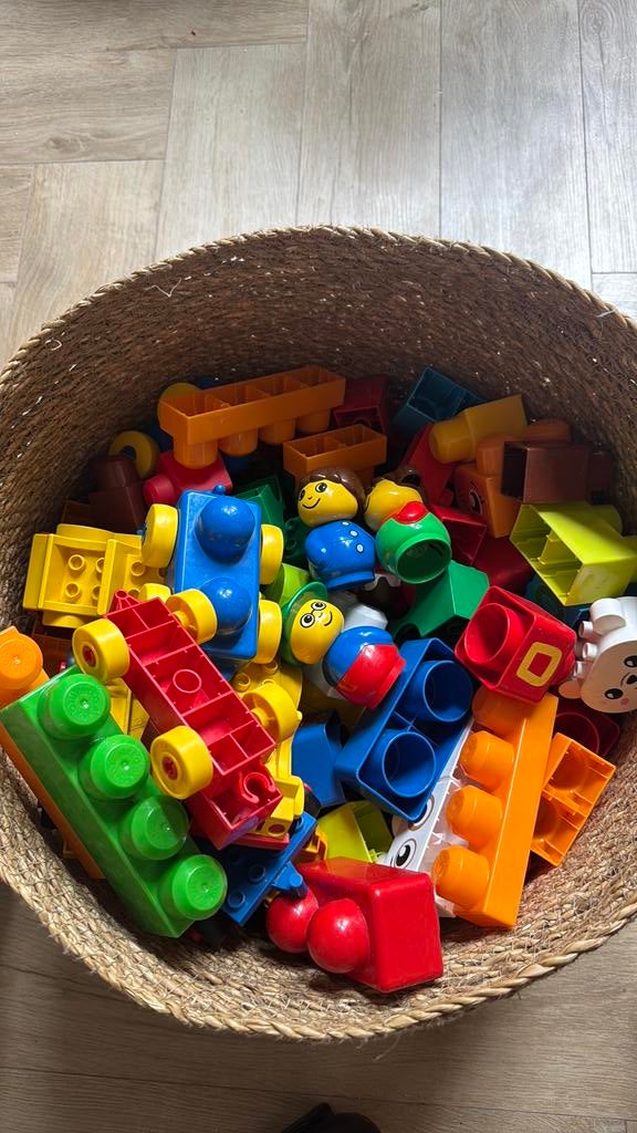 Grote mand vol met mijn eerste duplo  blokken vanaf 1 jaar, Kinderen en Baby's, Speelgoed | Bouwstenen, Ophalen, Gebruikt