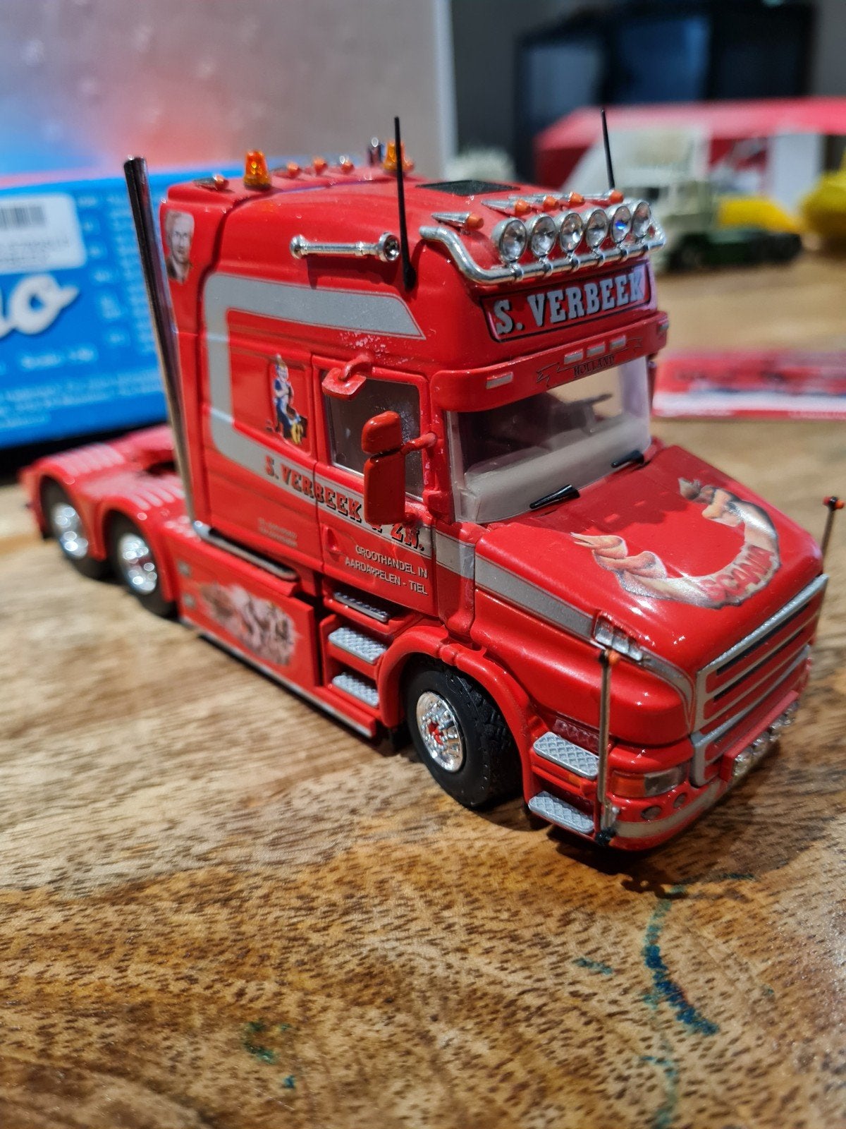 S Verbeek Torpedo Scania 1:50, Ophalen of Verzenden, Zo goed als nieuw, Bus of Vrachtwagen, Tekno