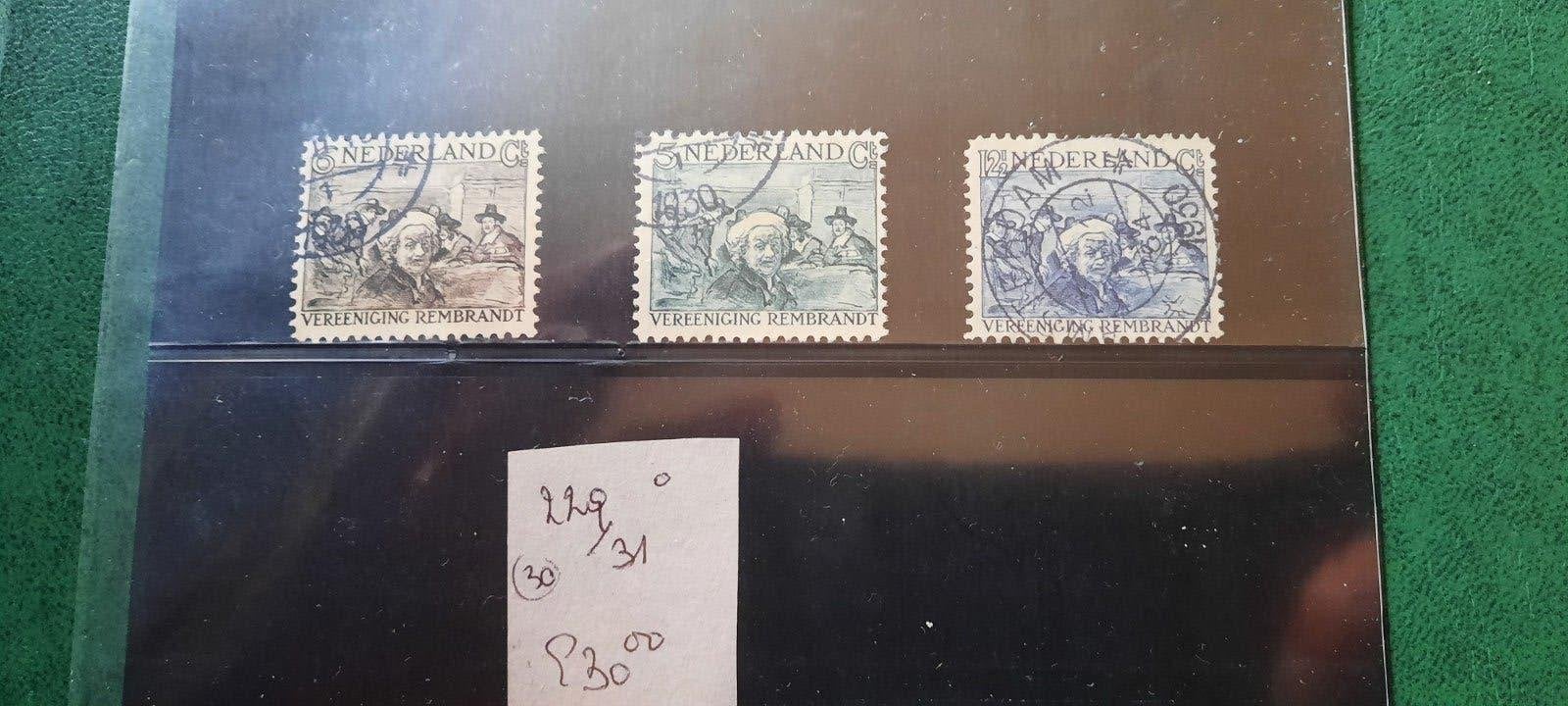 Nederland NPVH 229/241 gebruikt - Rembrandt postzegels, Postzegels en Munten, Ophalen of Verzenden, Na 1940, Gestempeld