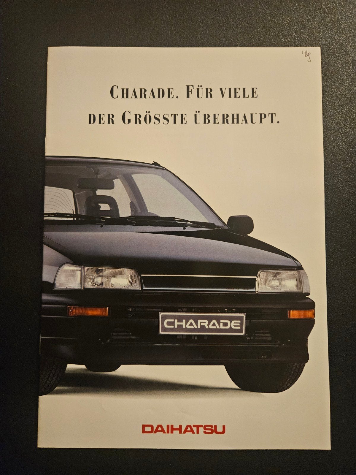 Brochure Daihatsu Charade G100 1989, Ophalen of Verzenden, Zo goed als nieuw, Overige merken