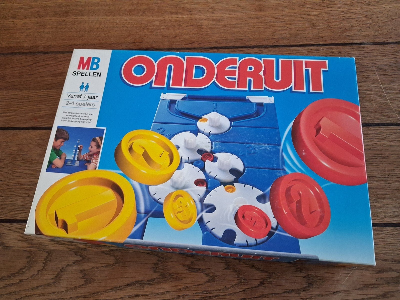 Onderuit bordspel van MB Spellen, Hobby en Vrije tijd, Gezelschapsspellen | Bordspellen, Drie of vier spelers, Ophalen of Verzenden
