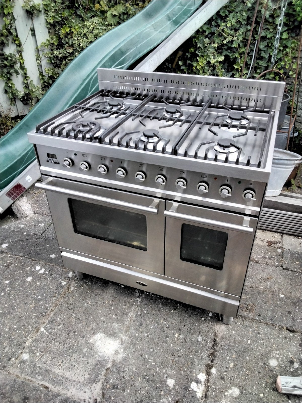 Boretti fornuis met 6 gaspitten en dubbele oven, Ophalen, Gebruikt, 60 cm of meer, Gas