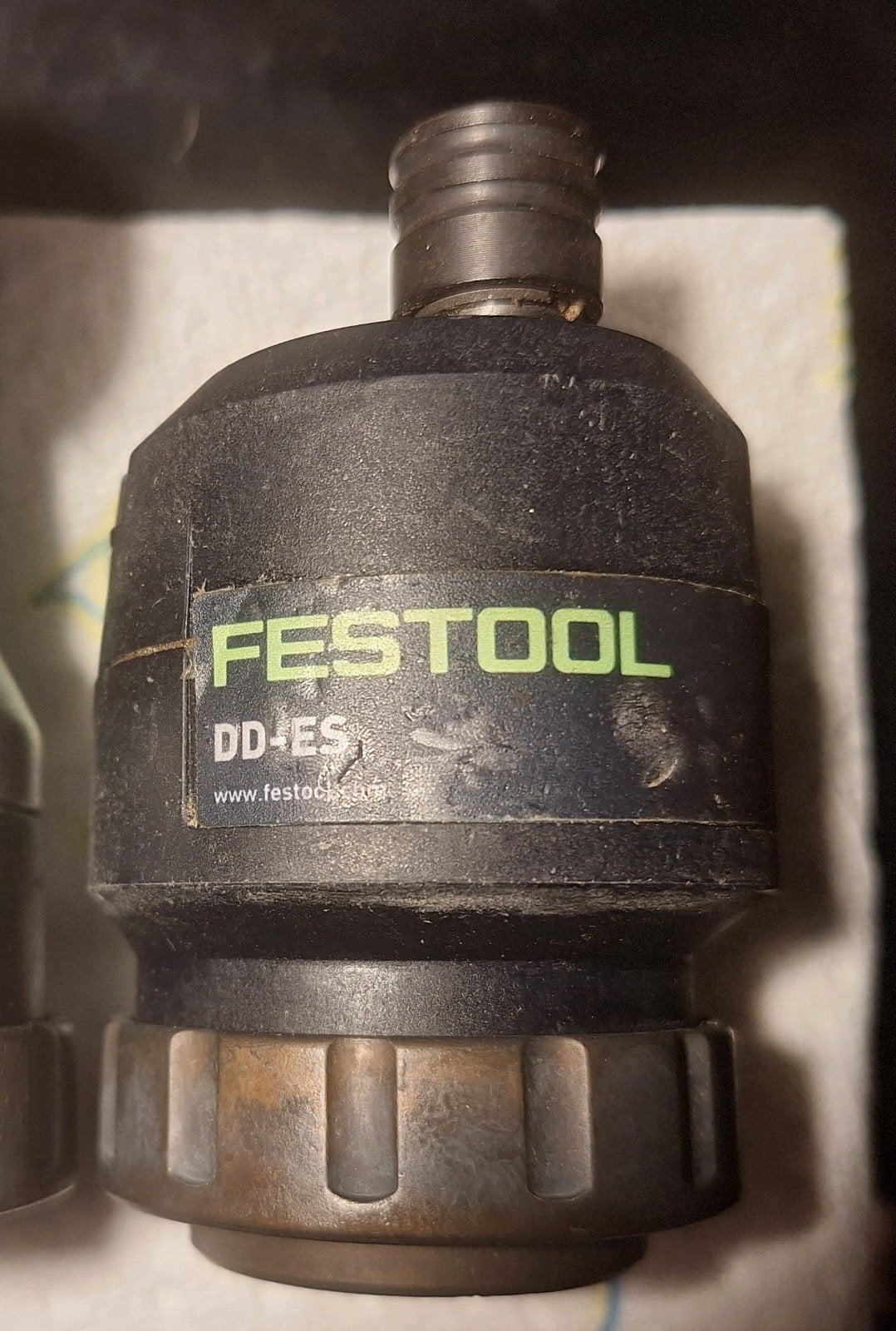 festool excentrische kop, Ophalen