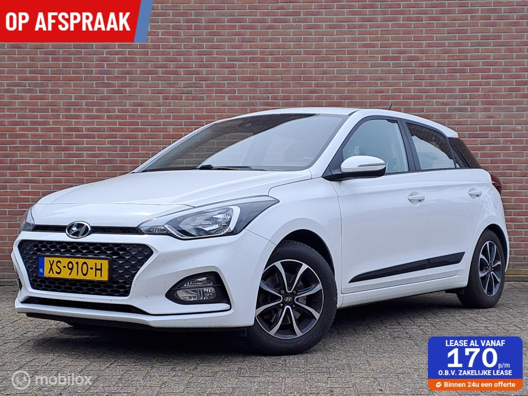 Hyundai i20 1.0 T-GDI Comfort/Apple carplay/Trkhk/ Navi, Auto's, Voorwielaandrijving, 450 kg, Euro 6, Wit