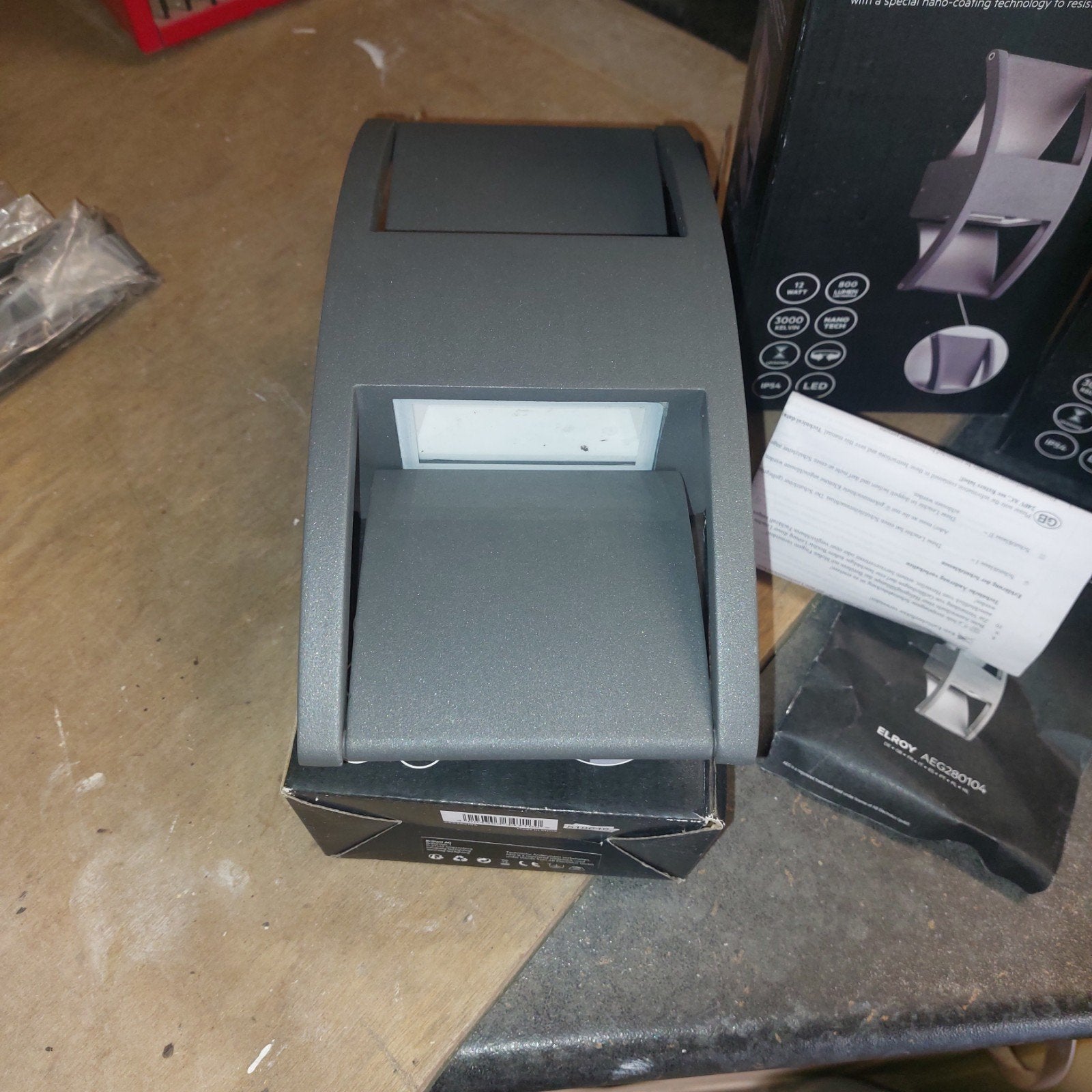 AEG Wandlampen (4 stuks) - Zelfreinigend LED IP54, Ophalen, Minder dan 50 watt, Wandlamp, Aluminium