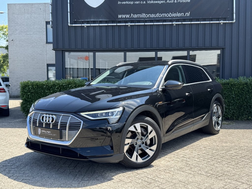 Audi e-tron e-tron 55 408pk quattro 95 kWh Led Leder/ Alcant, Auto's, Audi, Automaat, 131 €/maand, Zwart, 192 pk