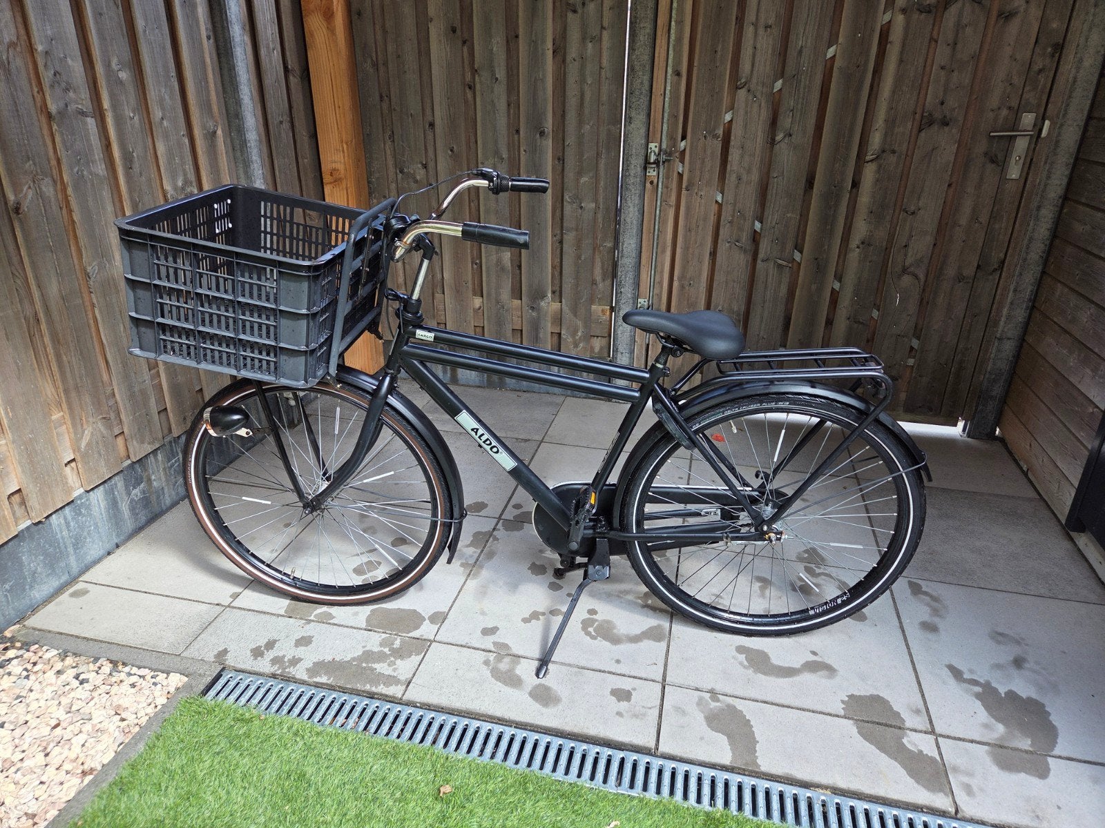 Fiets: Aldo transportfiets 28 inch met voordrager en mand, Terugtraprem, Gebruikt, Versnellingen, 56 cm of meer