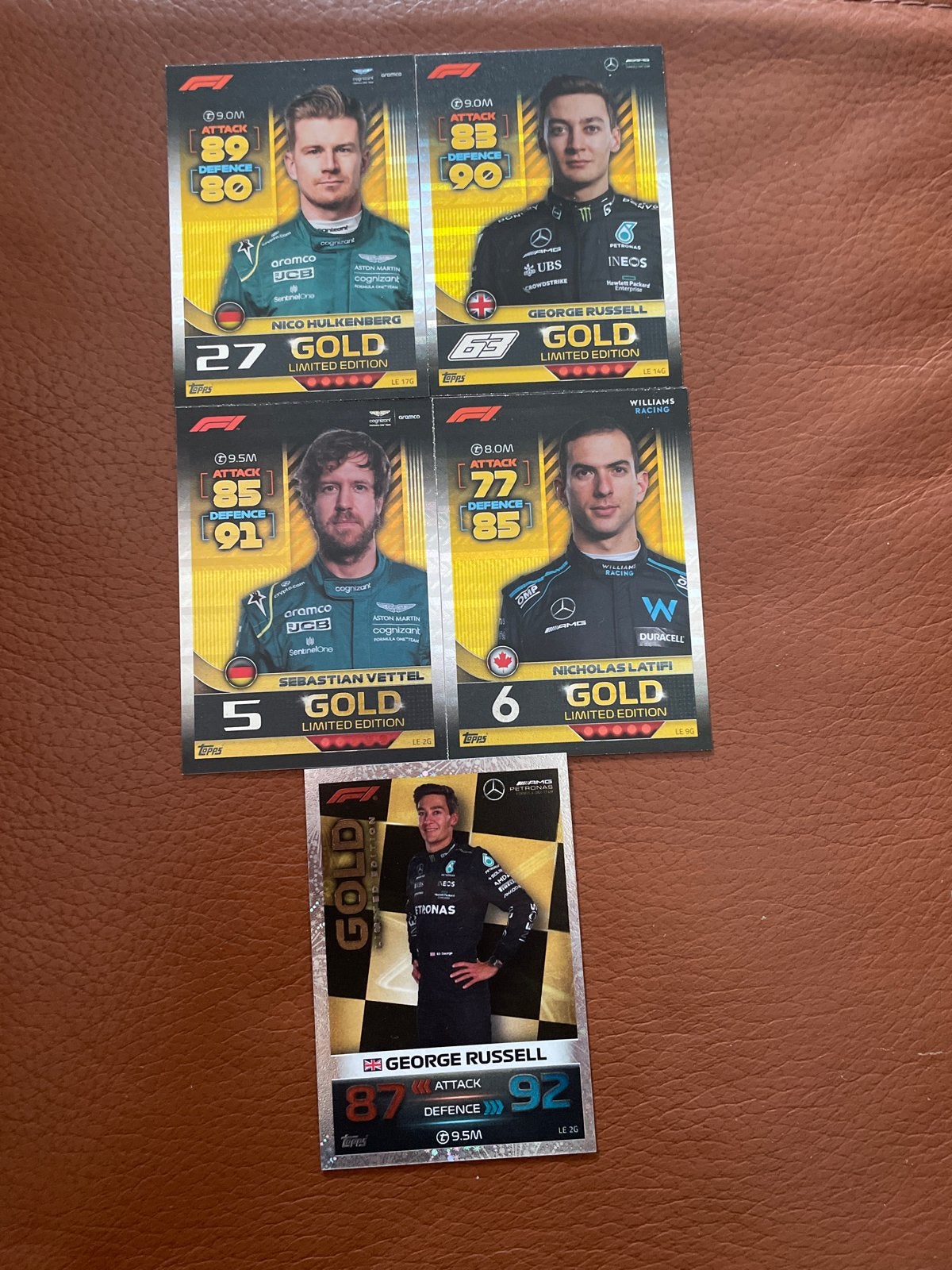 F1 Topps Turbo Attax Gold Limited Edition Kaarten, Ophalen of Verzenden, Zo goed als nieuw, Overige sporten, Spelerskaart