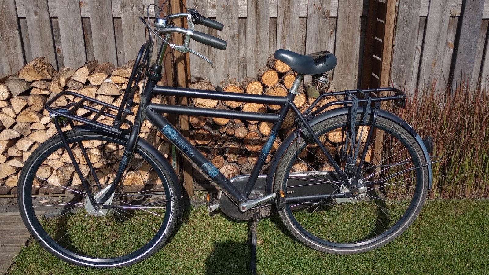 Herenfiets Cortina U4 donkerblauw, Gebruikt, Versnellingen, Ophalen, Overige merken