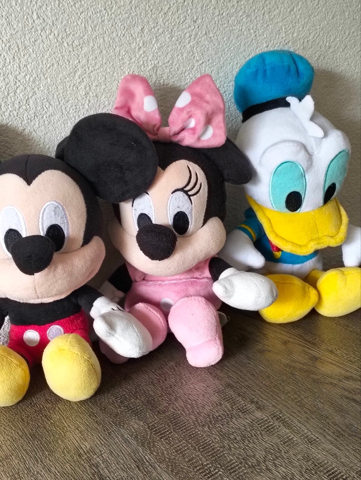 Disney pluche knuffels Mickey en Minnie Mouse, Donald Duck, Disney, Disney, Overige typen, Ophalen of Verzenden