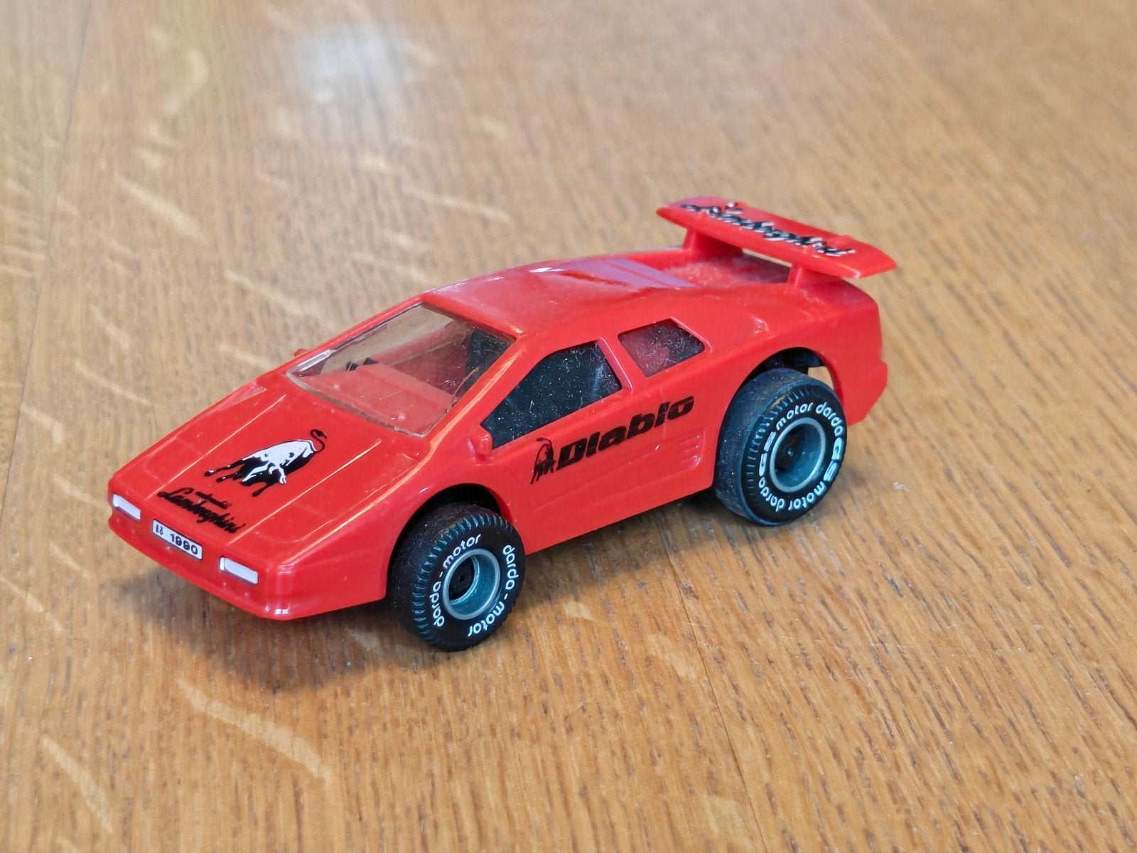 Darda Lamborghini Diablo ROOD, Hobby en Vrije tijd, Modelauto's | Overige schalen, Ophalen of Verzenden, Zo goed als nieuw, Auto