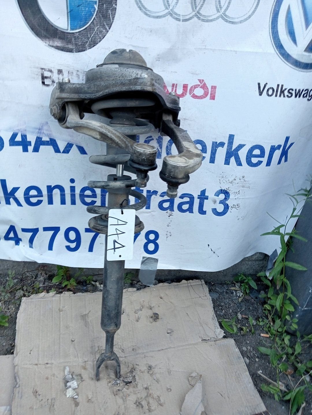 Schokdemperpoot rechts-voor van een Audi A6, Gebruikt, -, -, -