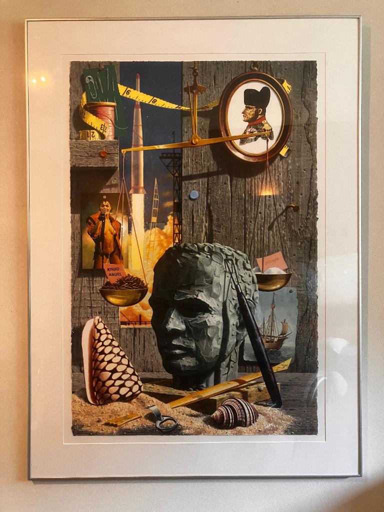 Rob Scholte – Golden Horizon – grote zeefdruk – 1995, Antiek en Kunst, Kunst | Schilderijen | Modern, Ophalen