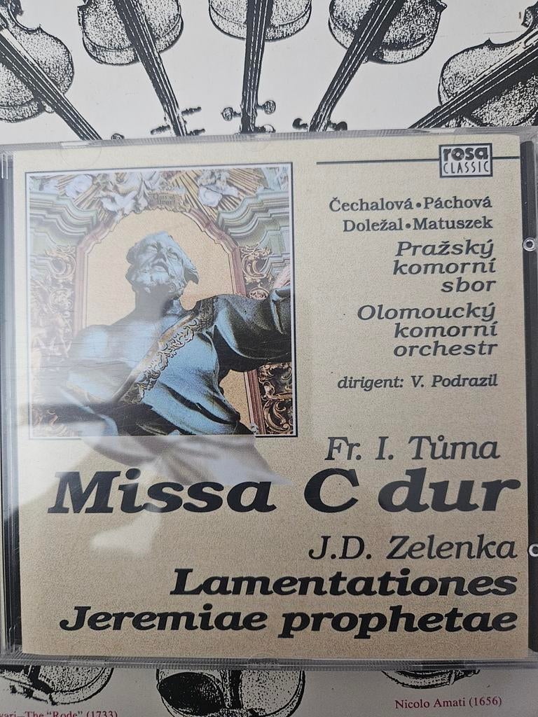 Fr. I. Tůma: Missa C dur & J.D. Zelenka: Lamentationes CD, Cd's en Dvd's, Cd's | Klassiek, Ophalen of Verzenden, Barok, Zo goed als nieuw