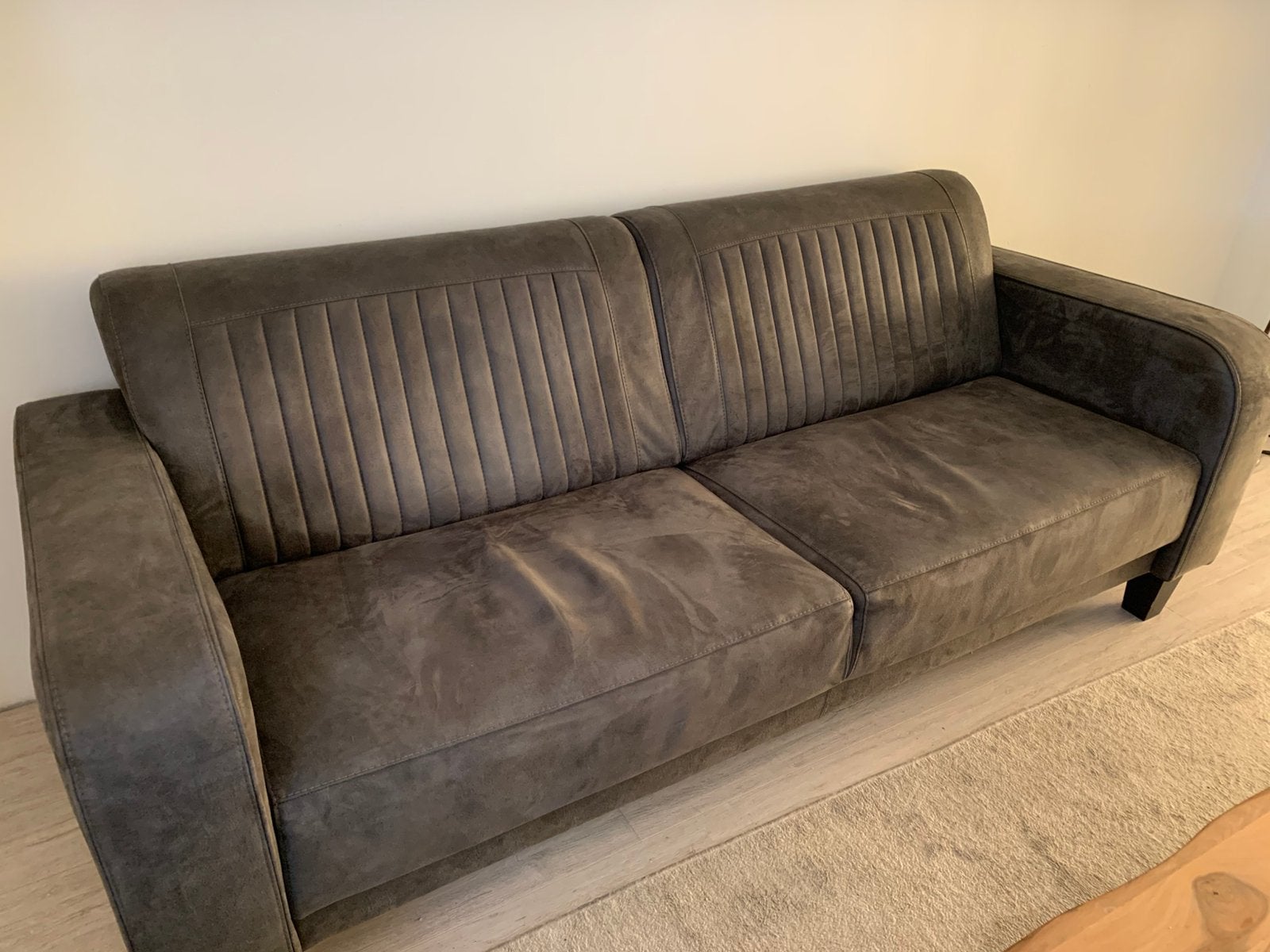 Stoffen 3-zits bank, Ophalen, Gebruikt, 75 tot 100 cm, Stof