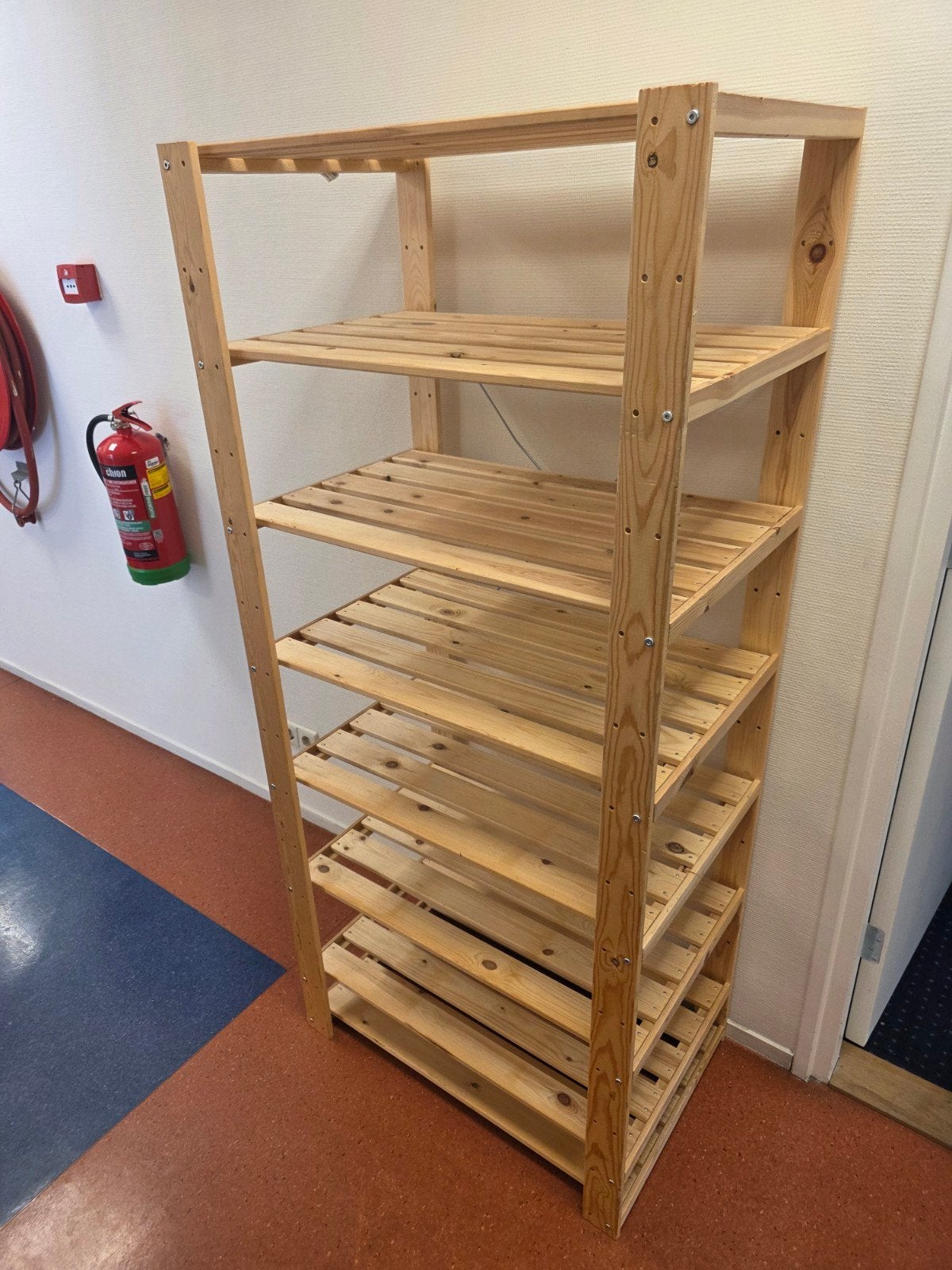 Houten rek kast stelling met 8 planken, Ophalen, Ikea, Ikea, Ikea