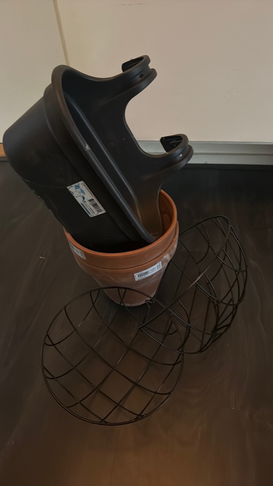 Terracotta potten en hangende plantenbakken, Tuin en Terras, Bloempotten, Gebruikt, Balkon, Rond, Minder dan 40 cm