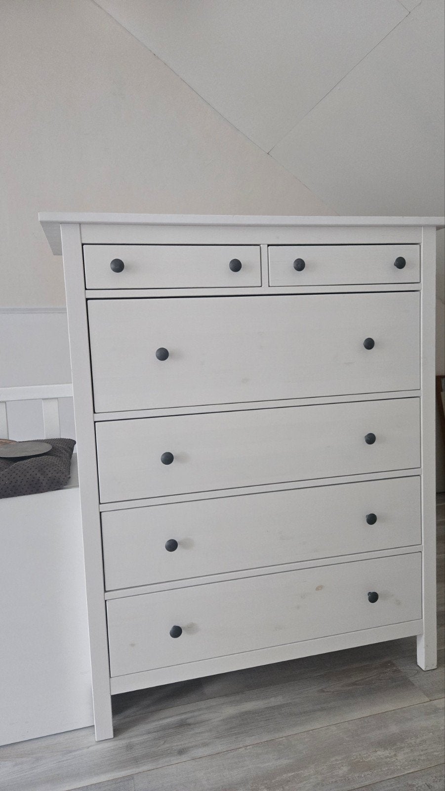 Witte houten commode van IKEA, 6 lades, Ophalen