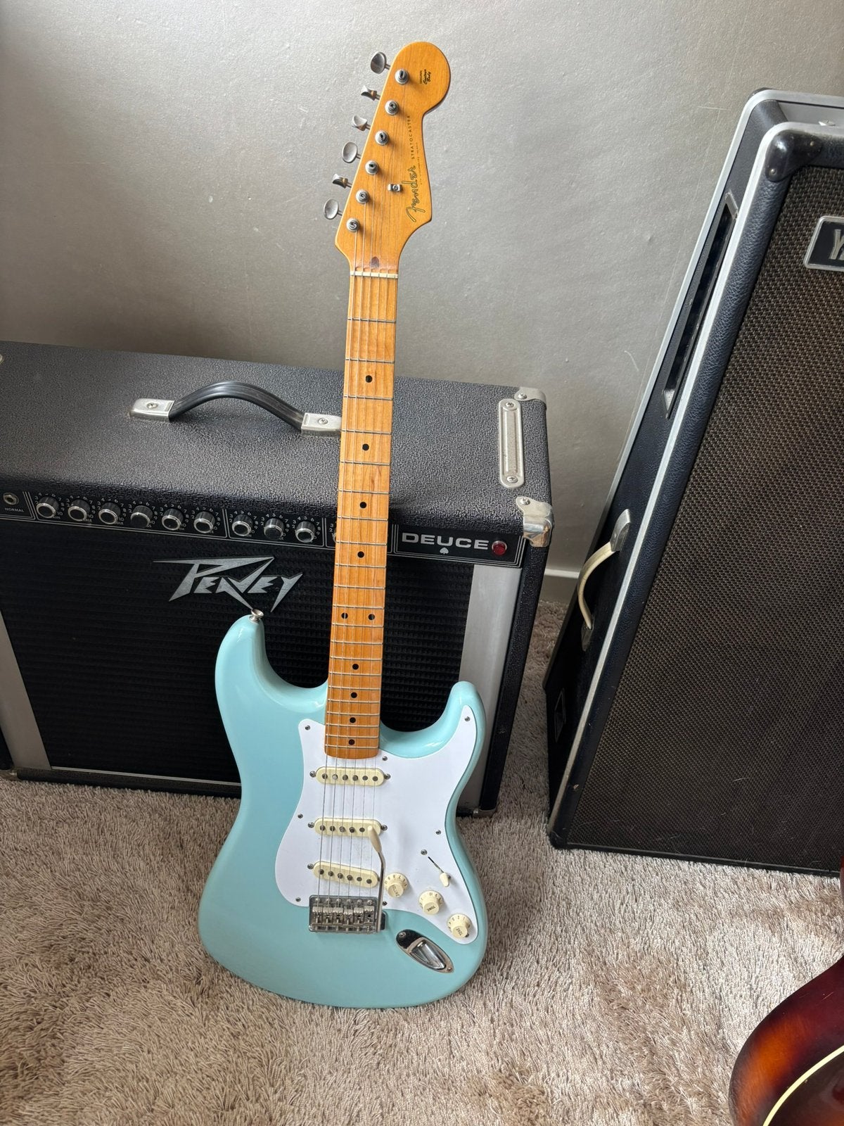 Fender Classic Series '50s Stratocaster (2009) – Daphne Blue, Ophalen, Gebruikt, Solid body, Fender