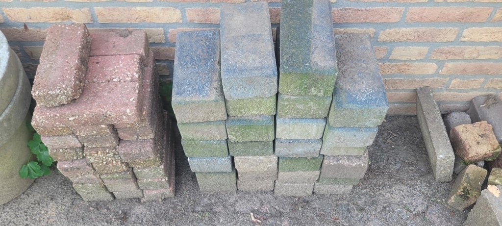 Gratis Stenen, Tuin en Terras, Ophalen, Gebruikt, Beton, Klinkers