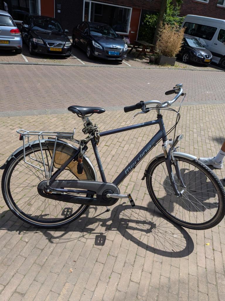 Merida stadsfiets - Gebruikt, goede staat, Fietsen en Brommers, Fietsen | Heren | Herenfietsen, Gebruikt, Velgrem, Versnellingen